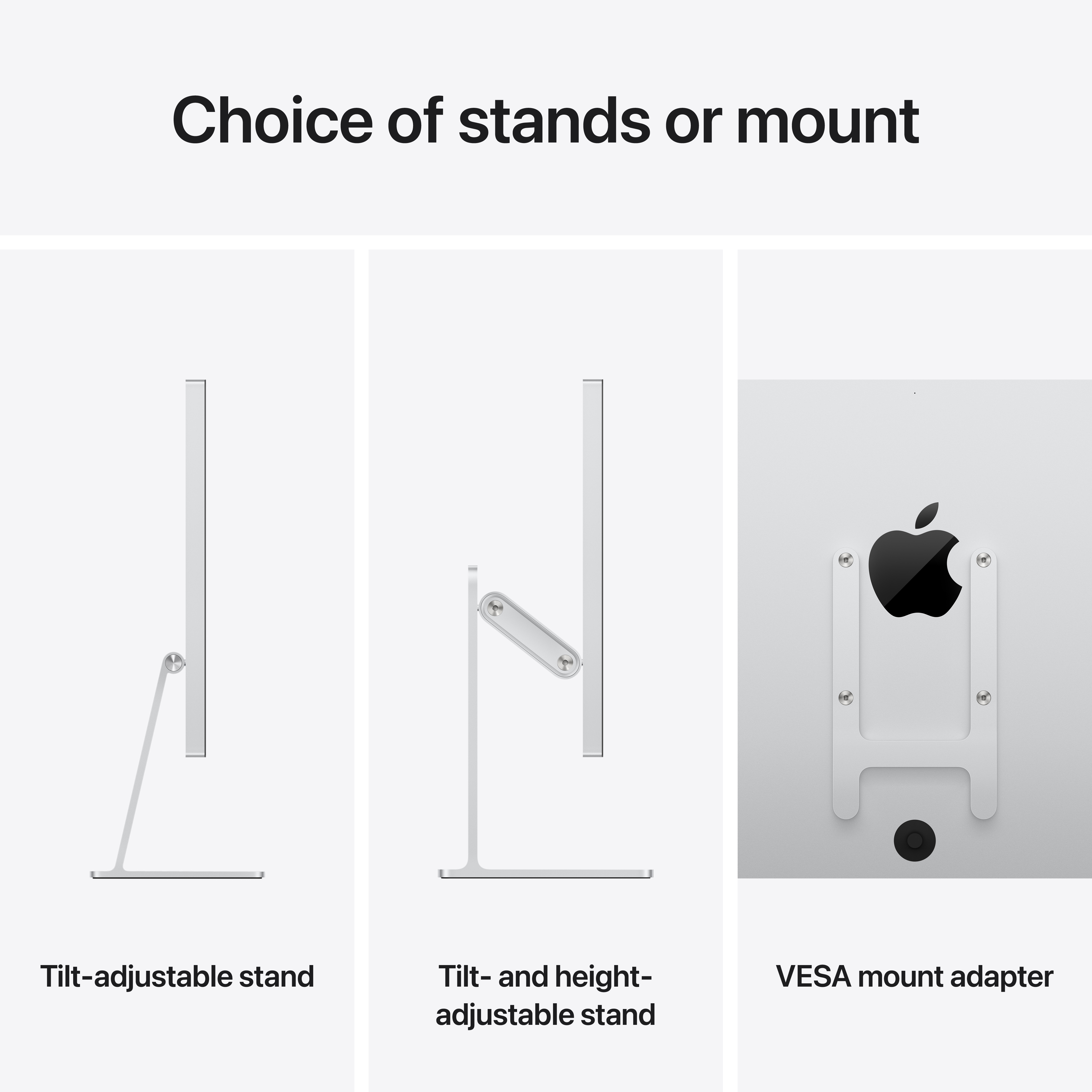 Монитор 27" APPLE Studio Display Standard Glass Tilt Adjustable Stand (MFEW4RU/A) фото 
