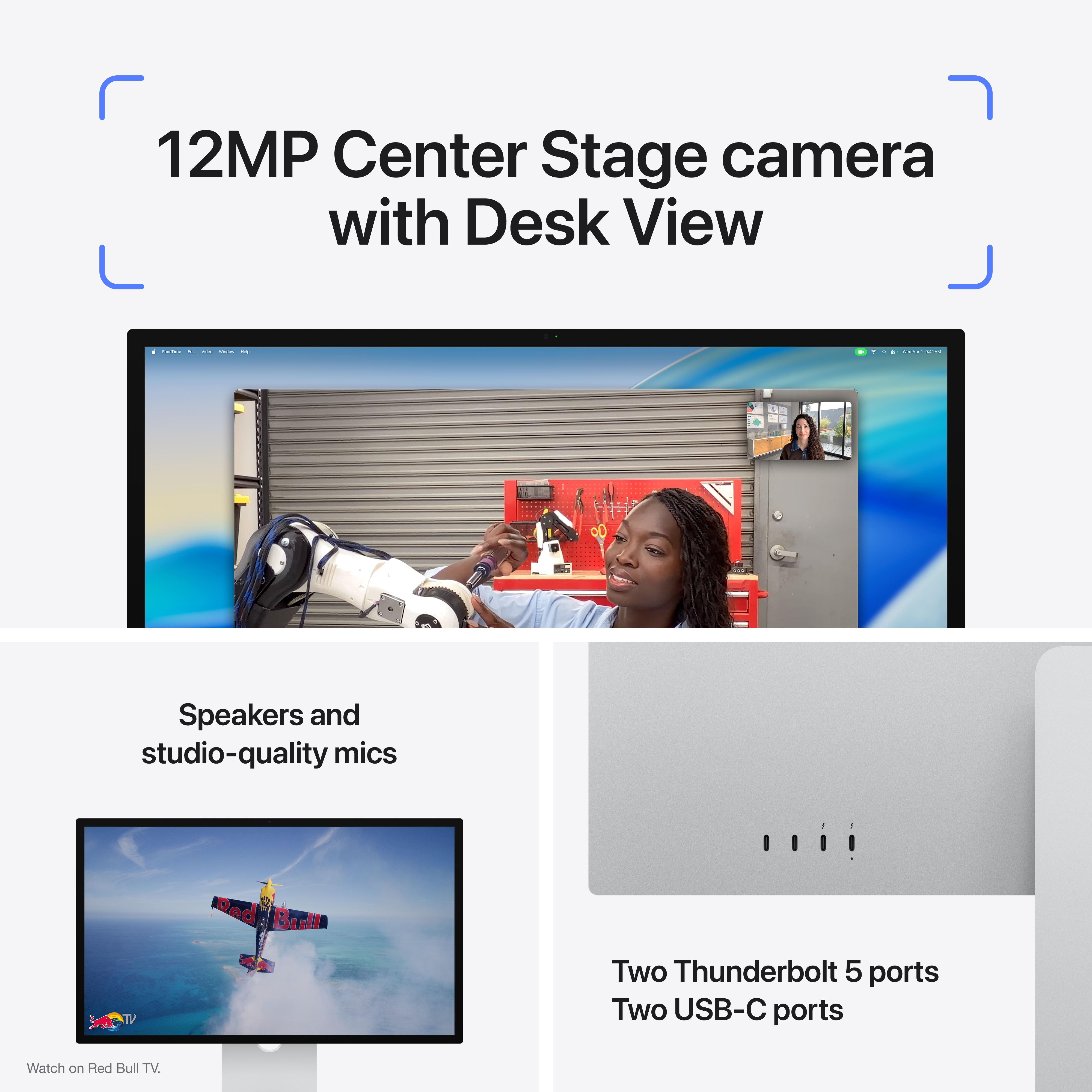 Монитор 27" APPLE Studio Display Standard Glass VESA mount adapter (Stand not included) (MFEX4RU/A) фото 4