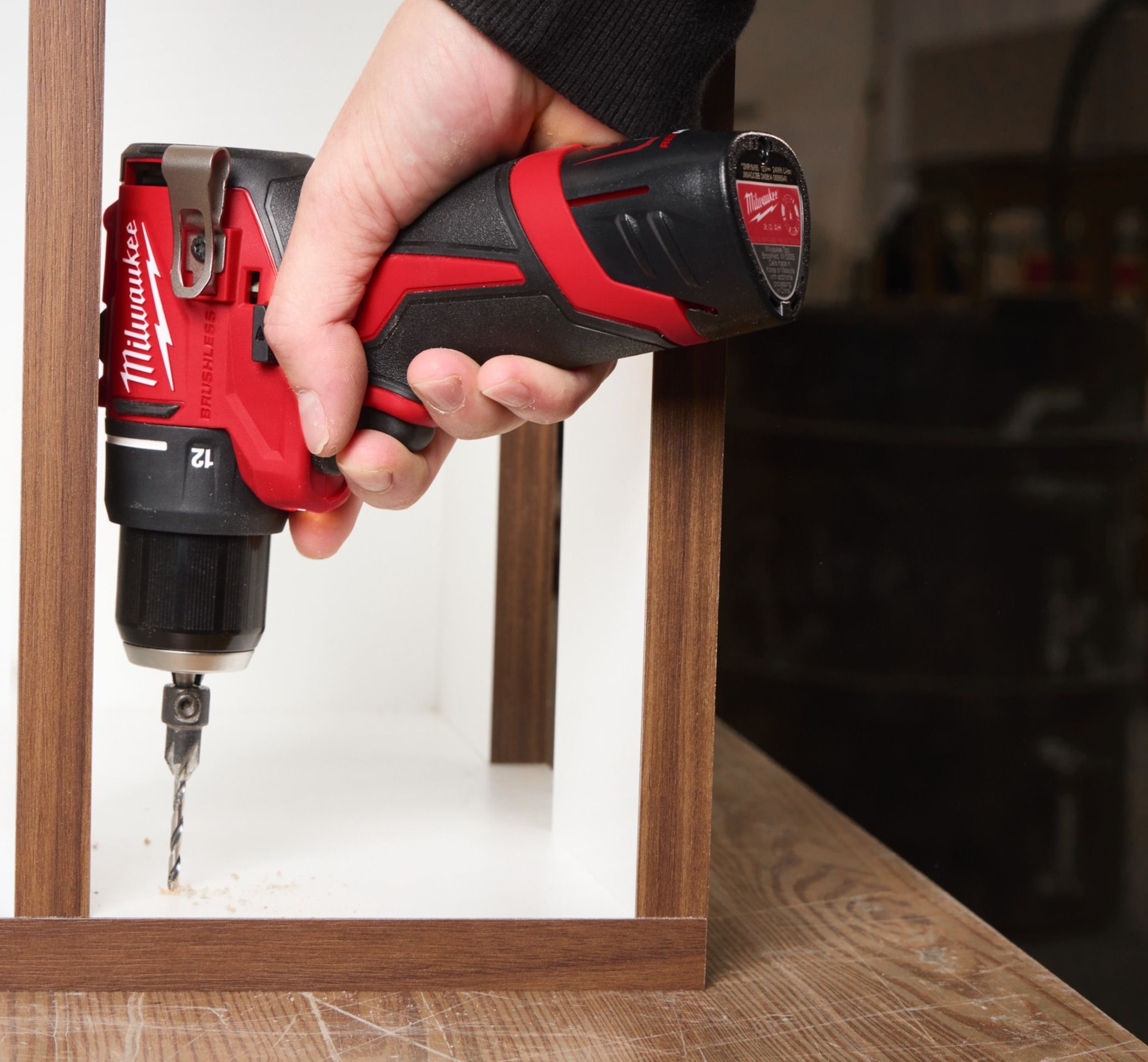 Шуруповерт-дриль акумуляторна Milwaukee M12 BLDDRC-201BRF 12В 2А·год (4933500773)фото