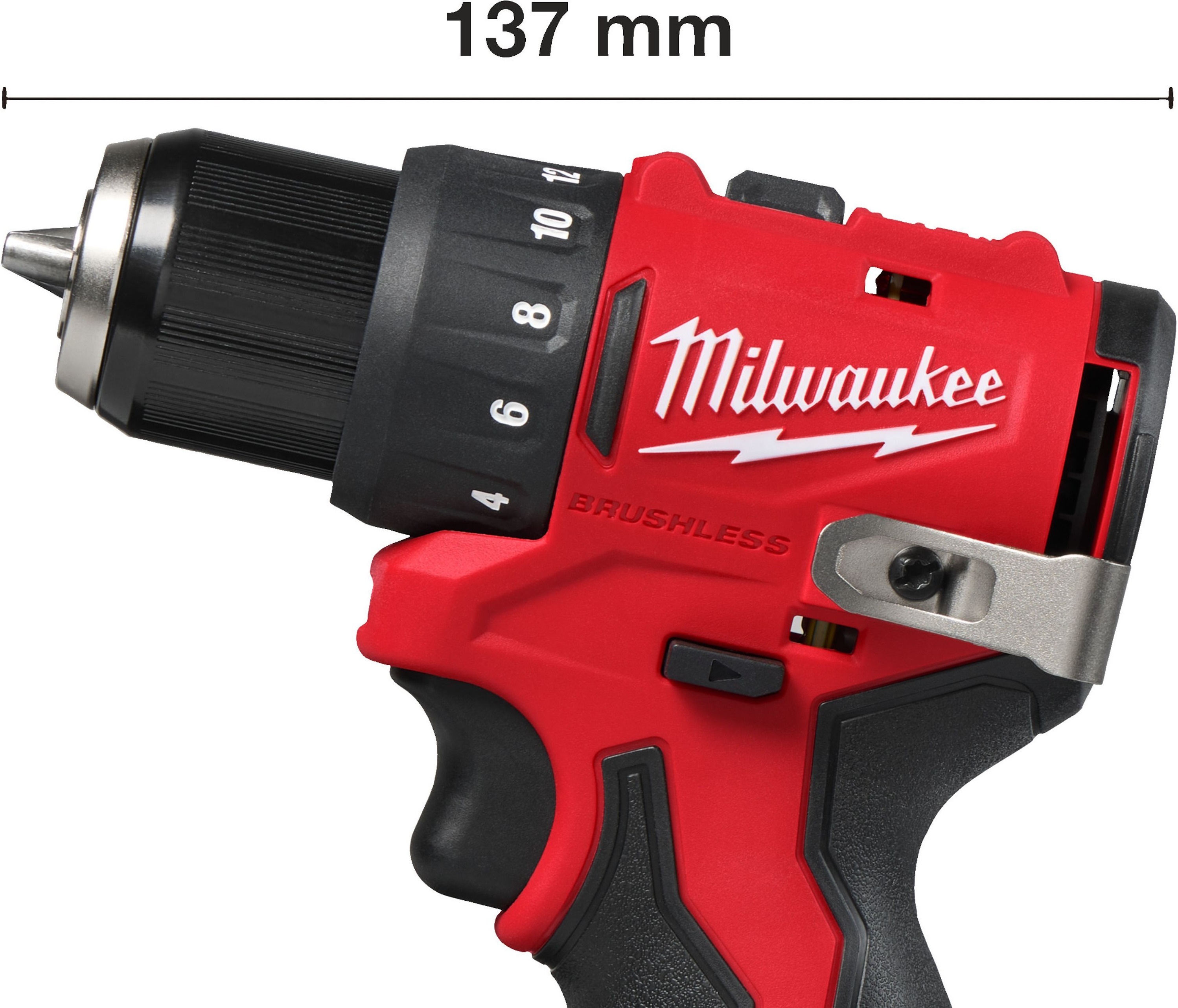 Шуруповерт-дриль акумуляторна Milwaukee M12 BLDDRC-201BRF 12В 2А·год (4933500773)фото