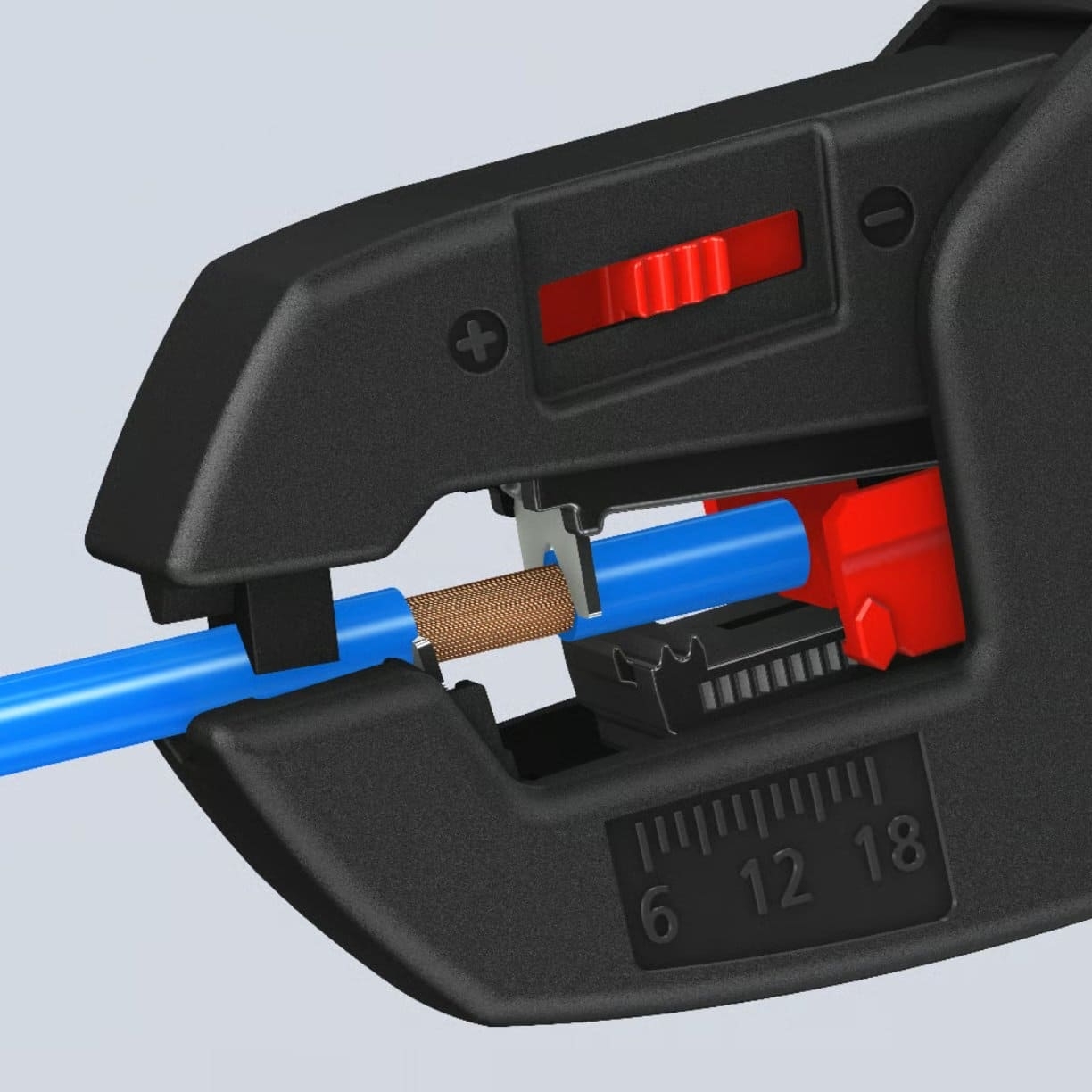 Съемник изоляции KNIPEX, автоматический, 180мм (12-62-180) фото 
