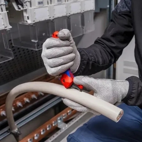 Ніж монтерський KNIPEX, вигнуте лезо, до 7мм (16-50-145-SB)фото