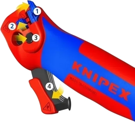 Ніж монтерський KNIPEX, вигнуте лезо, до 7мм (16-50-145-SB)фото