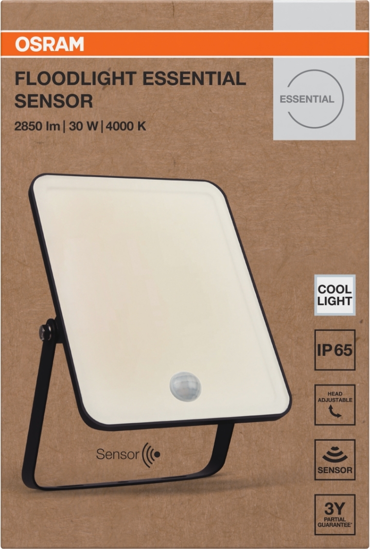 Прожектор Osram Eco 30Вт 2850Лм 4000K чорний (4099854430138)фото