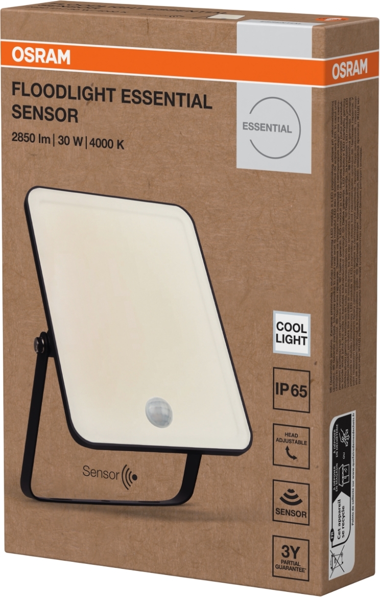 Прожектор Osram Eco 30Вт 2850Лм 4000K чорний (4099854430138)фото