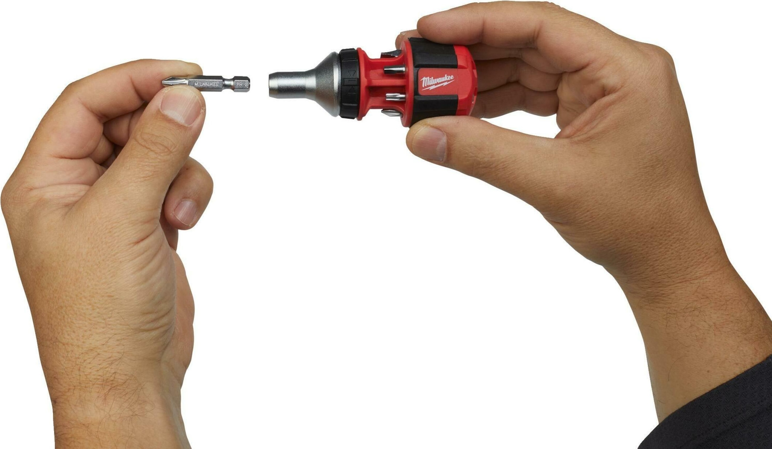 Отвертка универсальная Milwaukee с трещоткой 8 в 1 (4932471868) фото 