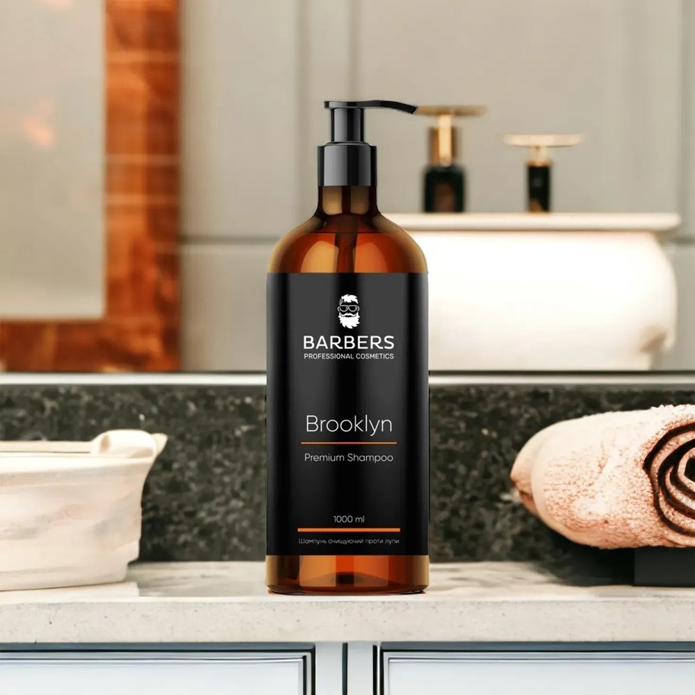 Шампунь для чоловіків проти лупи Barbers Brooklyn 1000 млфото4