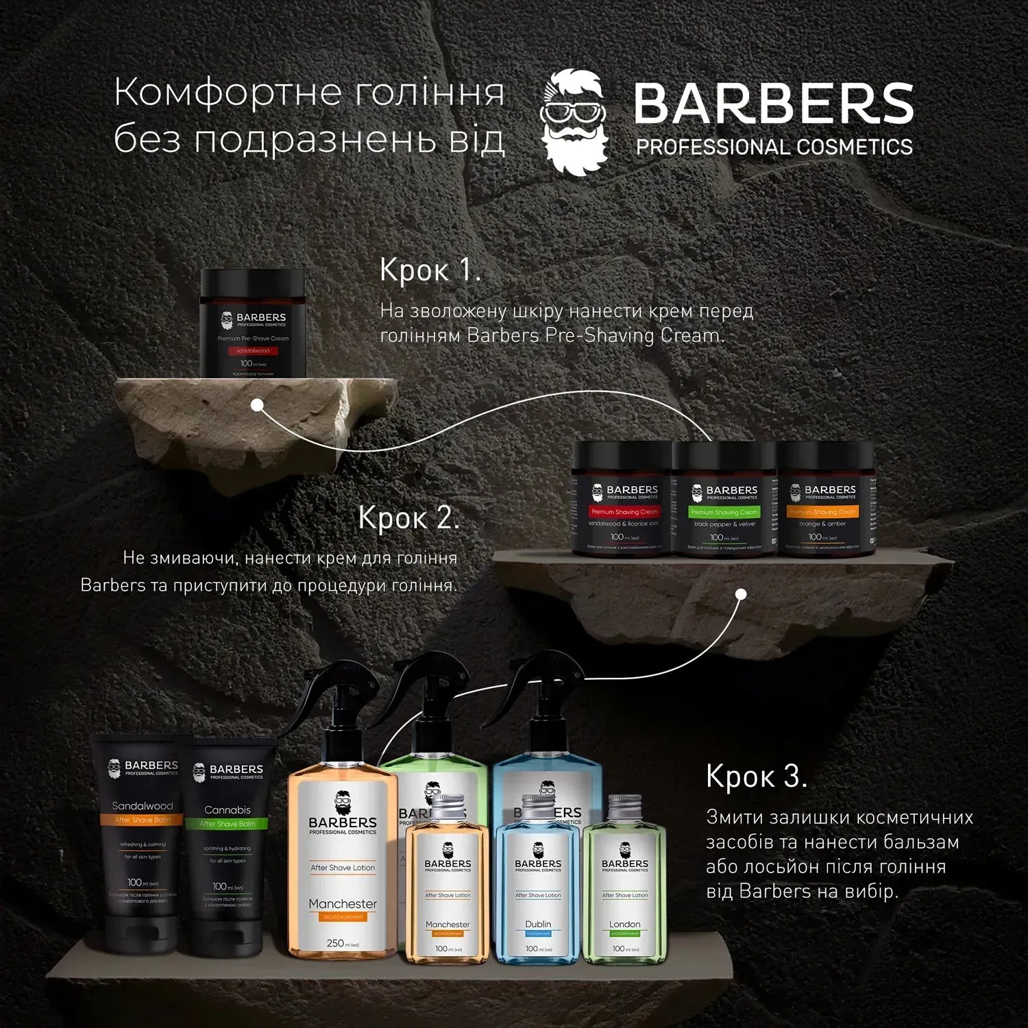 Бальзам после бритья с конопляным маслом Barbers Cannabis 100 мл фото 