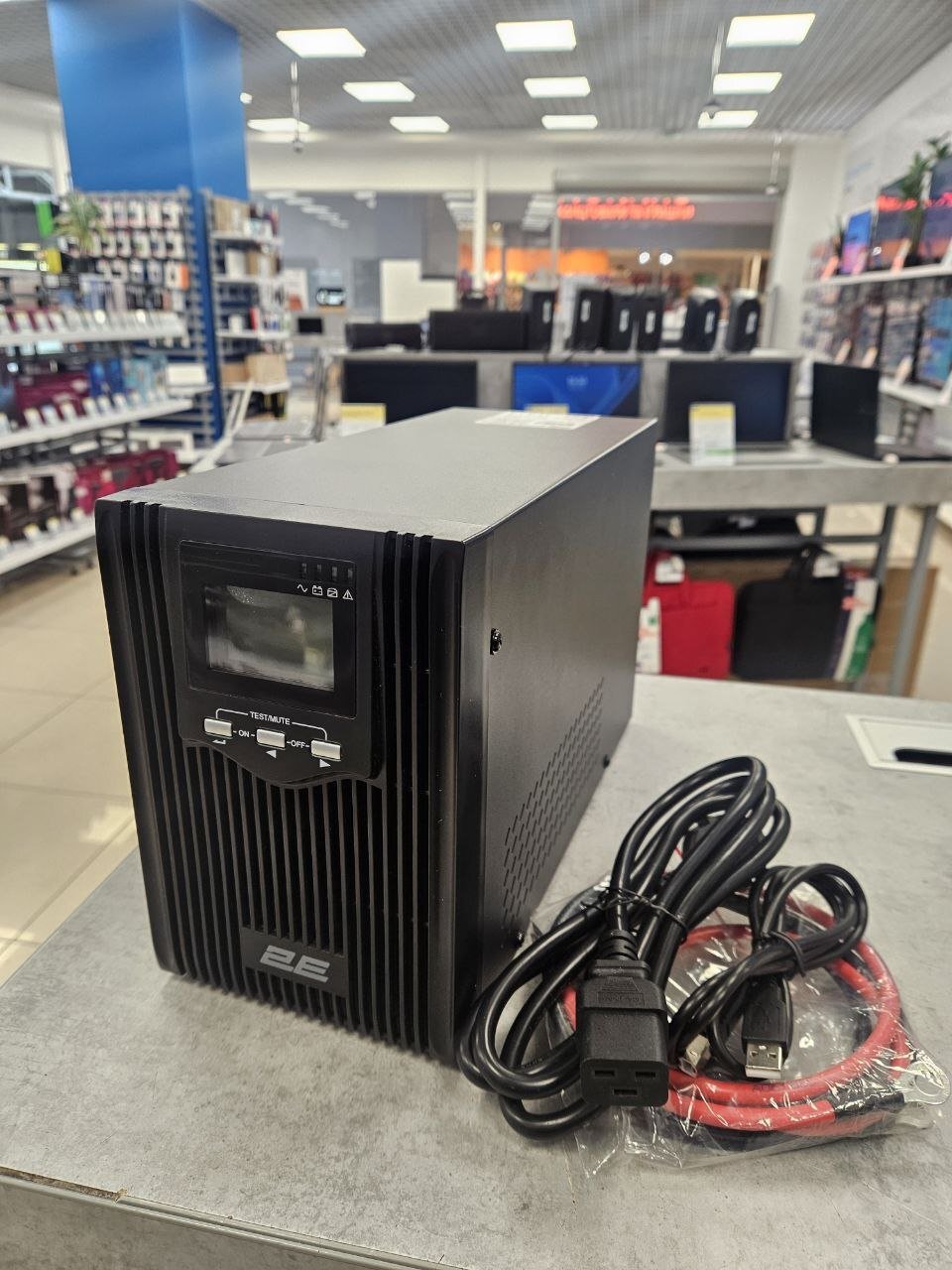 ДБЖ 2E PS2000L, 2000VA/1600W, на зовнішні АКБ 4*12В, 2xSchuko+1xC13фото