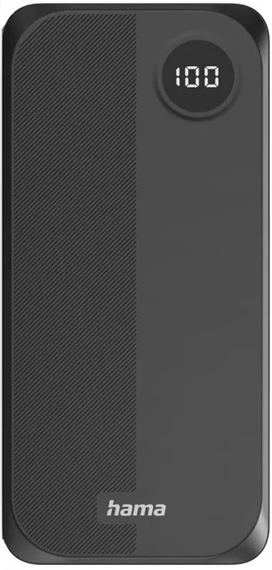 Акумулятор портативний літій-іонний Power Bank Hama 20000 мА·год, 2хUSB-C/USB-A, black (00201755)фото