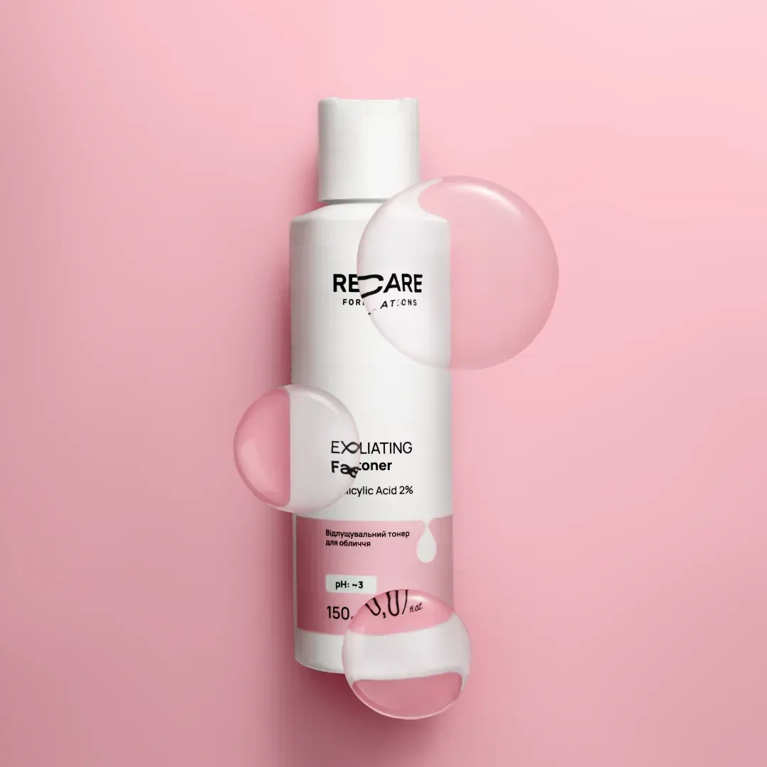 Тонер для обличчя Re.Care Exfoliating Face Toner Відлущувальний 150 млфото