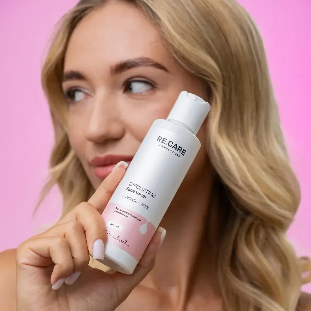 Тонер для обличчя Re.Care Exfoliating Face Toner Відлущувальний 150 млфото