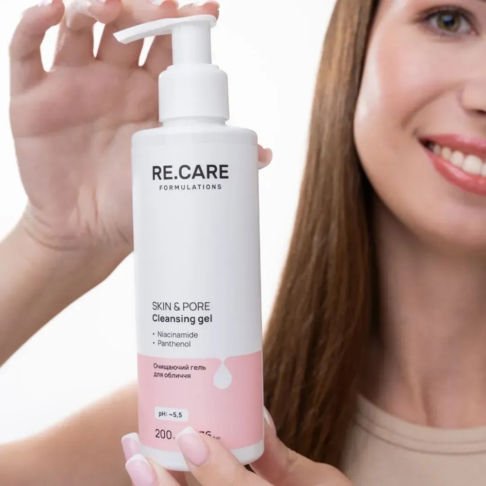 Гель для лица Re.Care Skin &amp; Pore Cleansing Gel Очищающий 200 мл фото 
