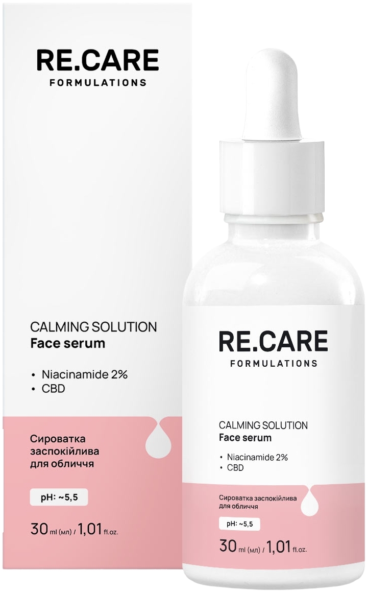 Сироватка для обличчя Re.Care Calming Solution Face Serum Заспокійлива 30 млфото