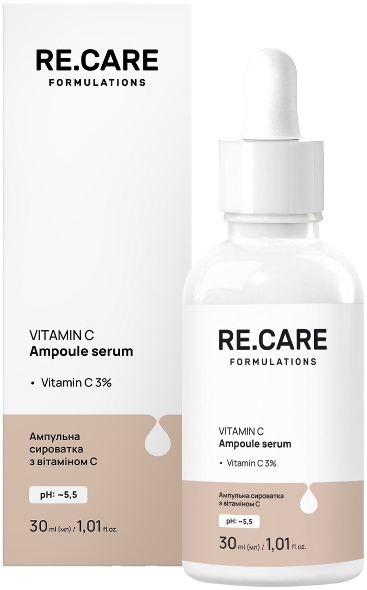 Ампульная сыворотка Re.Care Vitamin C Ampoule Serum с витамином С 30 мл фото 