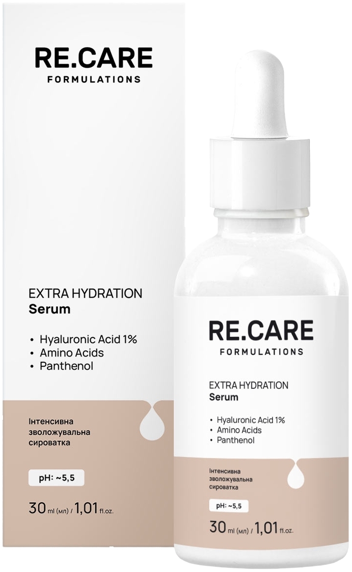 Інтенсивна зволожувальна сироватка Re.Care Extra Hydration Serum 30 млфото