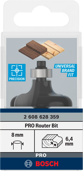 Фреза профильная Bosch Professional Std S8 R6.35 D38 L15.7 (2.608.628.359) фото 