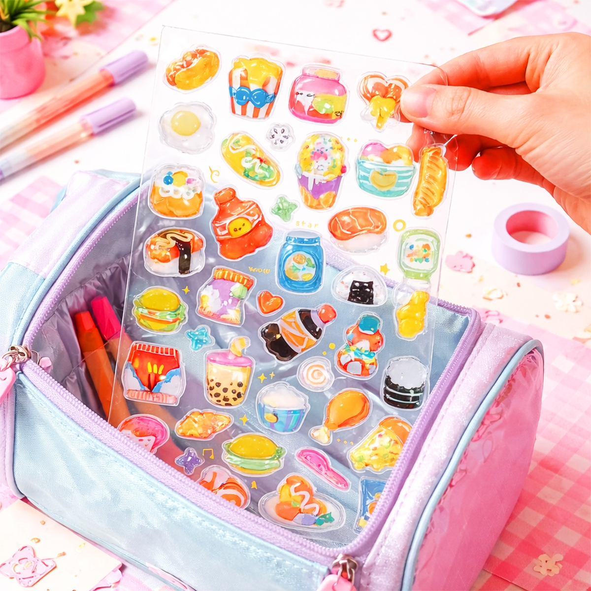 Набір 3D-наліпок Tiki Wiki серії Crystal – Тікі смаколики (51368)фото