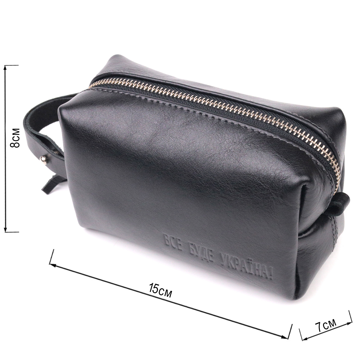 Сумка клатч мужская кожаная Grande Pelle 16761 черная фото7