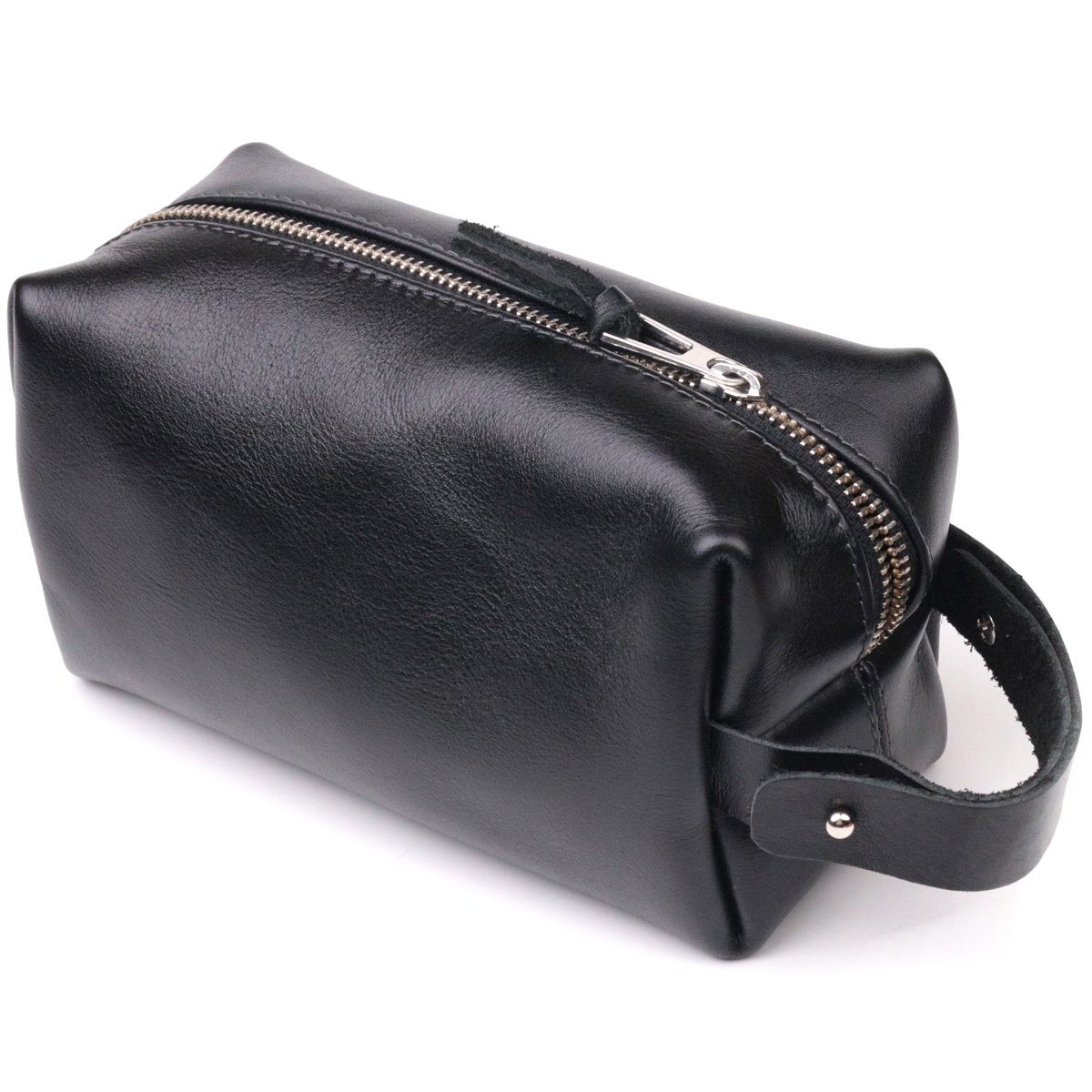 Сумка на пояс мужская кожаная Grande Pelle 16764 черная фото2