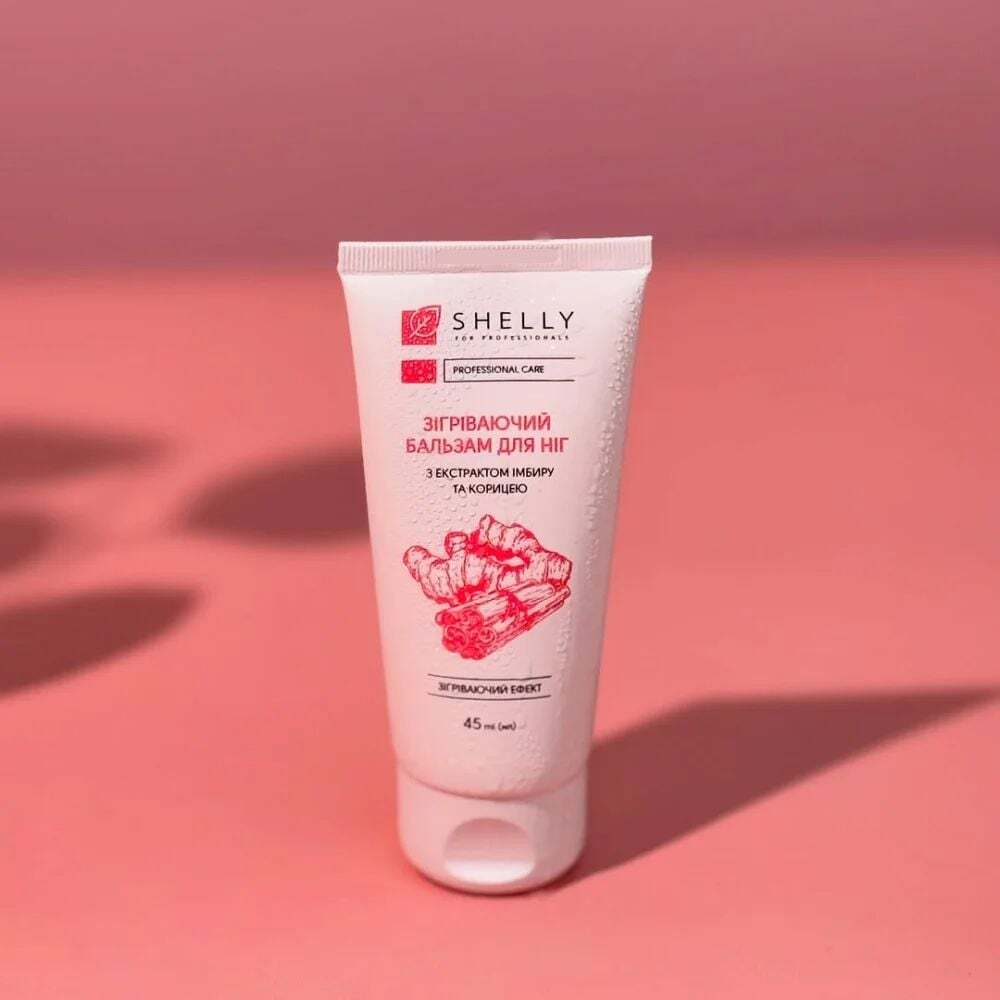 Согревающий бальзам для ног Shelly с экстрактом имбиря и корицей 45 мл фото 