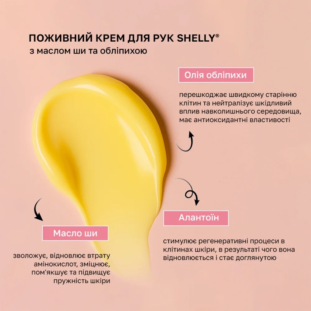 Питательный крем для рук Shelly с маслом ши и облепихой 200 мл фото 