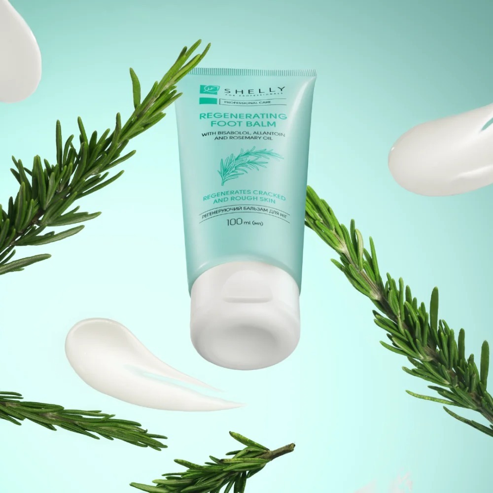 Регенерирующий бальзам для ног Shelly с бисабололом, аллантоином и маслом розмарина 100 мл фото 6
