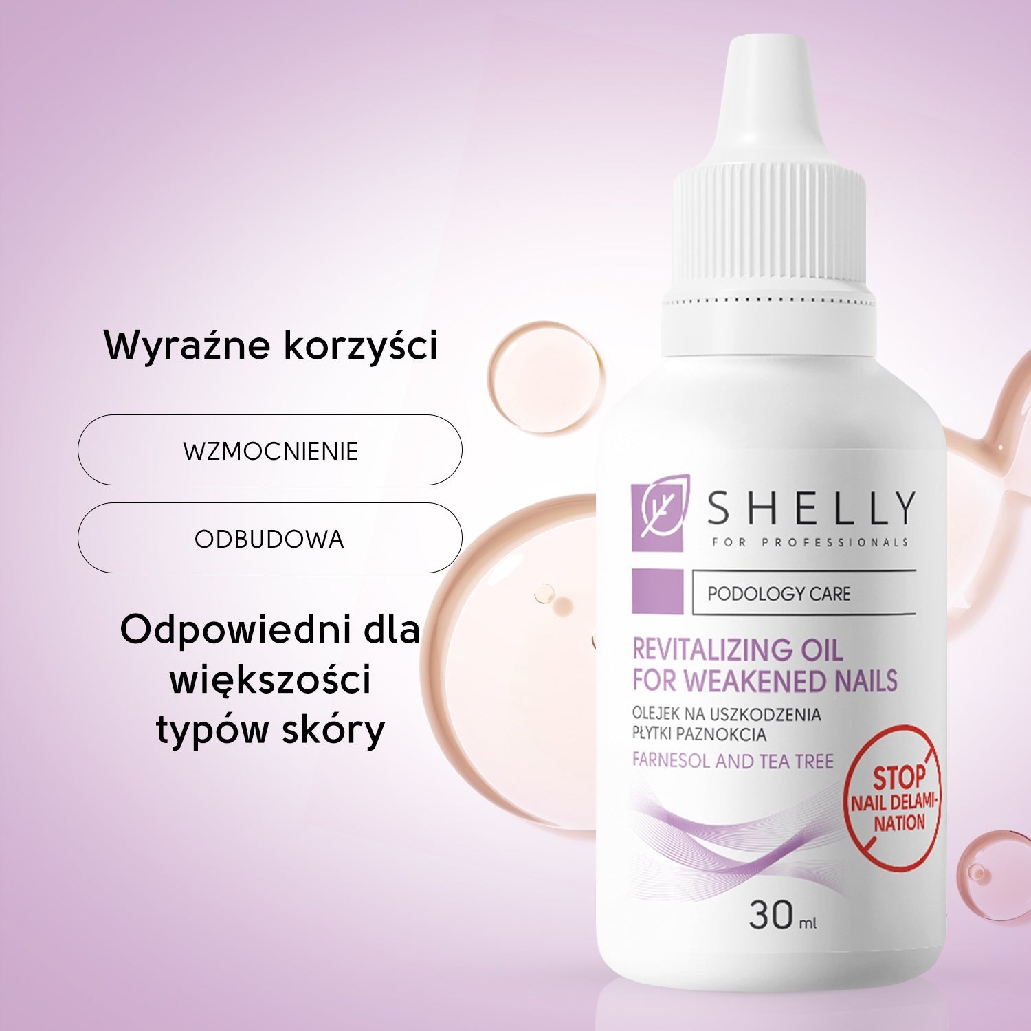 Відновлююча олія для ослаблених нігтів Shelly з фарнезолом 30 млфото