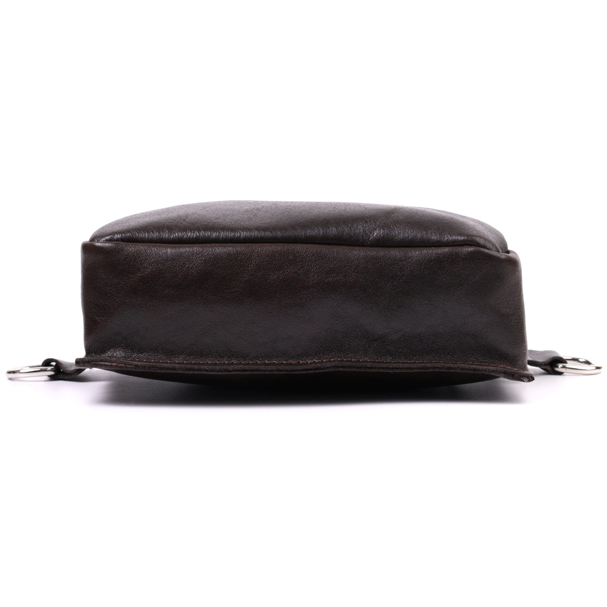 Сумка бананка мужская кожаная Grande Pelle 22575 коричневая фото6