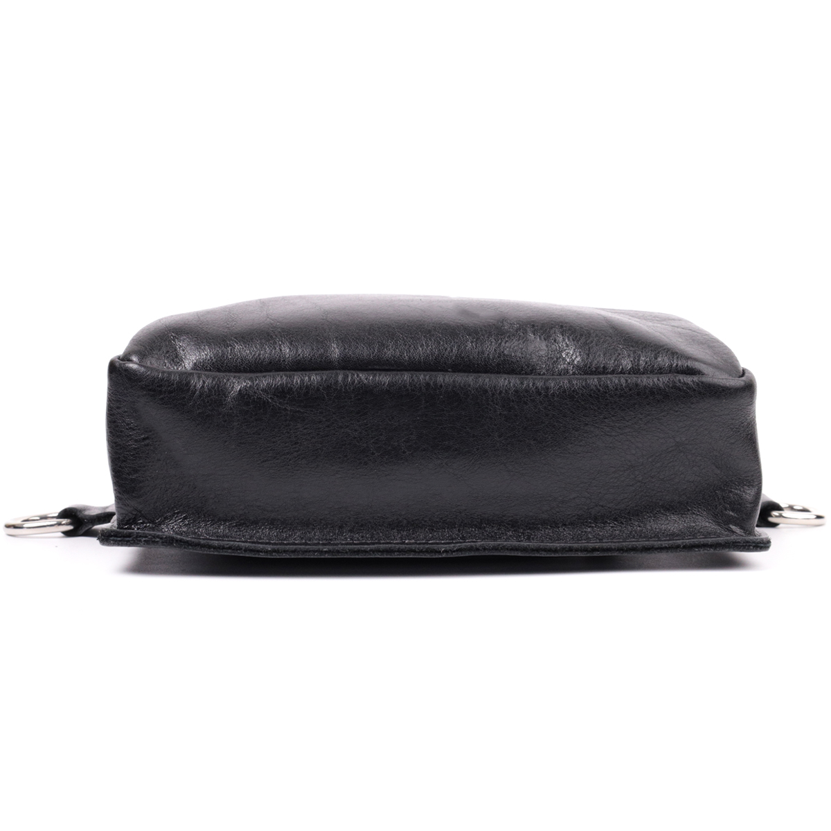 Сумка бананка мужская кожаная Grande Pelle 22576 черная фото13