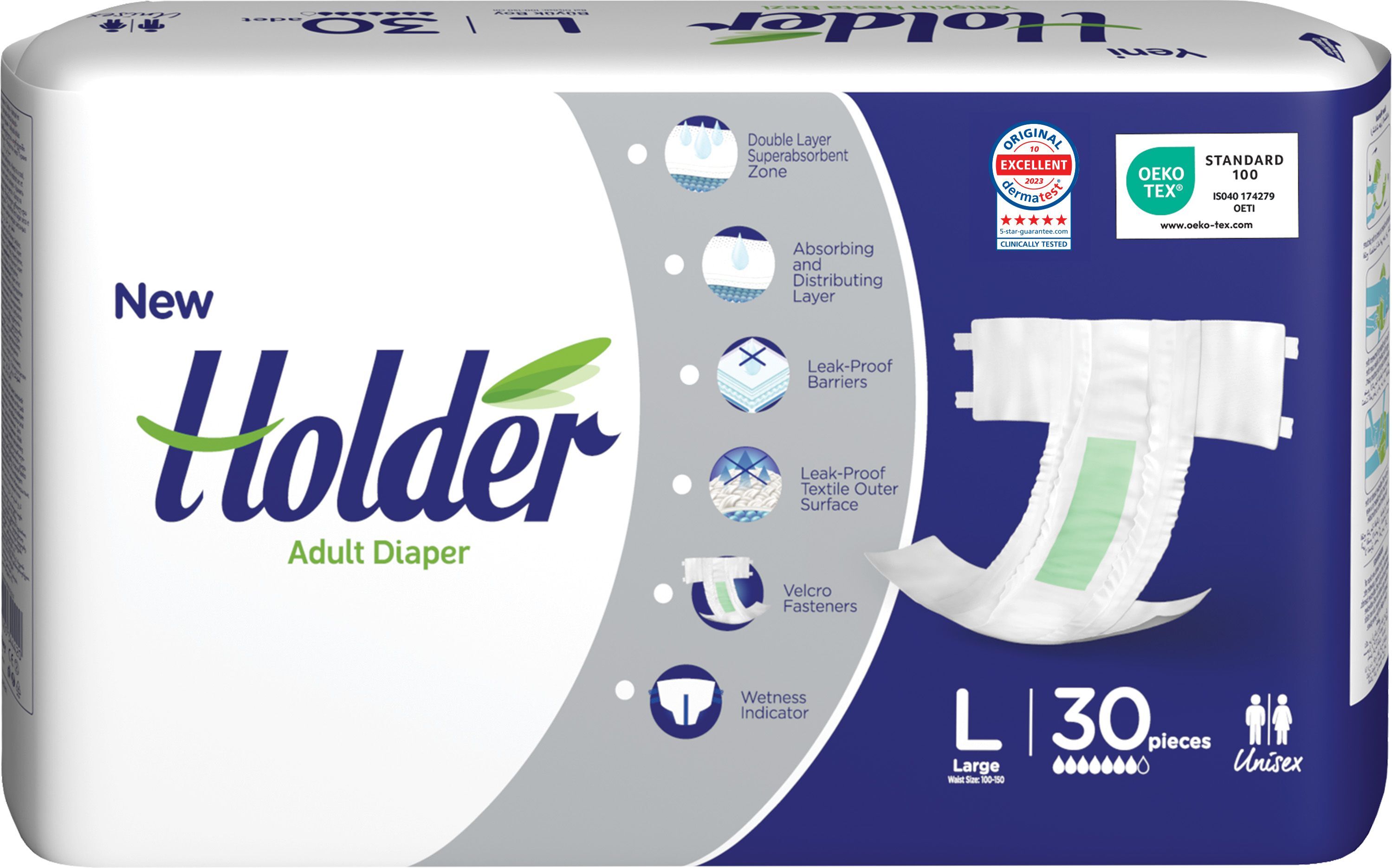 Підгузки для дорослих Holder Adult Diapers Large 30 штфото