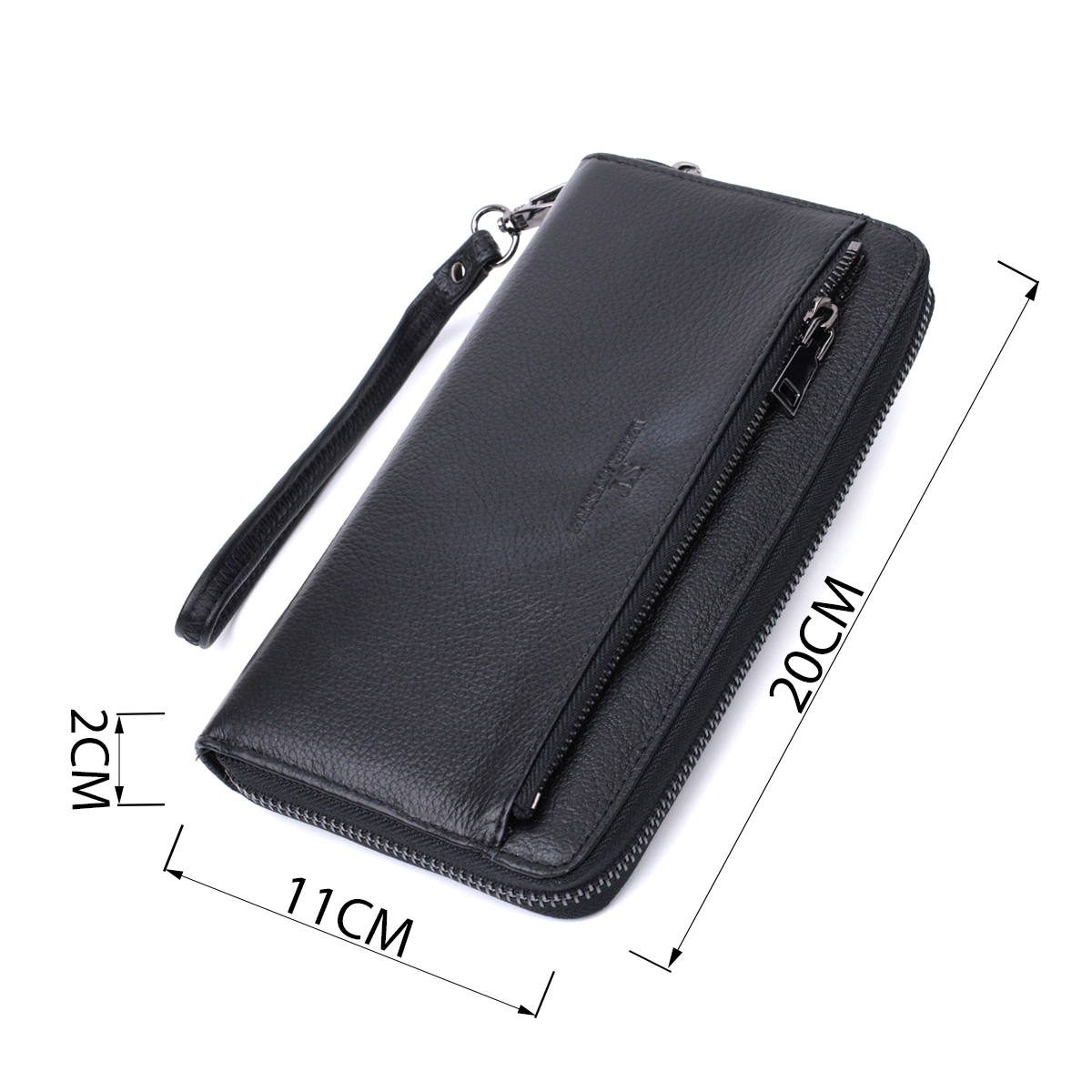 Сумка клатч чоловіча шкіряна St Leather 22681 чорна фото3