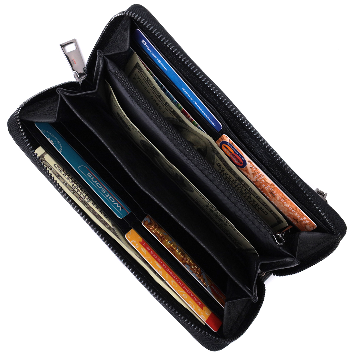 Сумка клатч чоловіча шкіряна St Leather 22681 чорна фото8