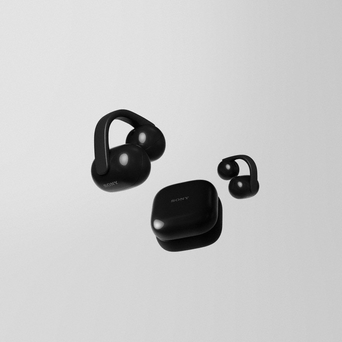 Навушники Sony LinkBuds Clip WF-LC900 Black (WFL900B.E)фото
