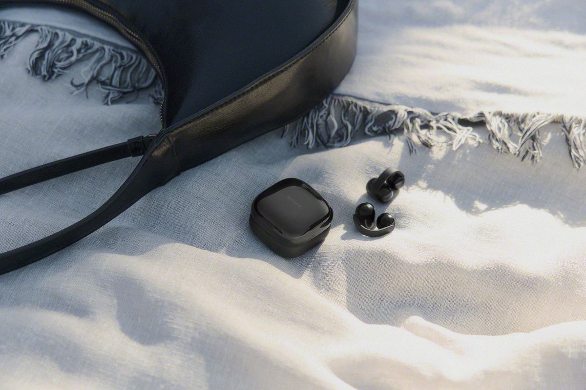 Навушники Sony LinkBuds Clip WF-LC900 Black (WFL900B.E)фото
