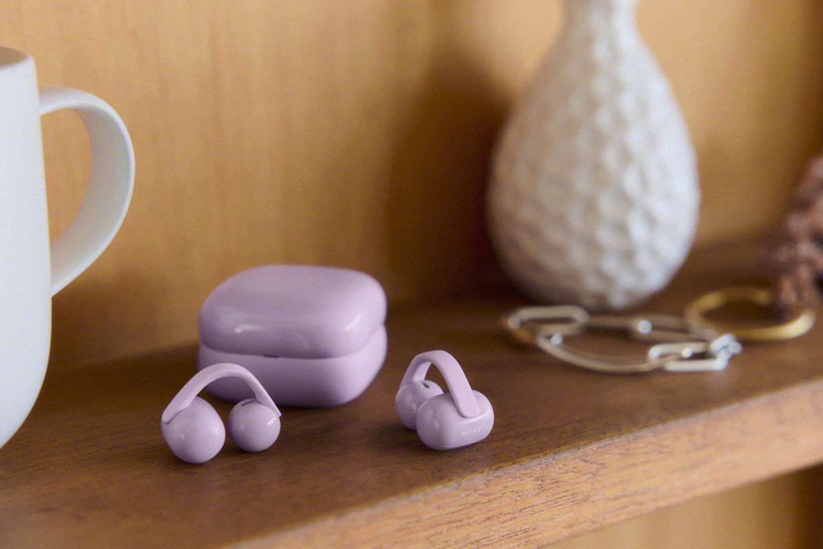 Навушники Sony LinkBuds Clip WF-LC900 Lavender (WFL900V.E)фото