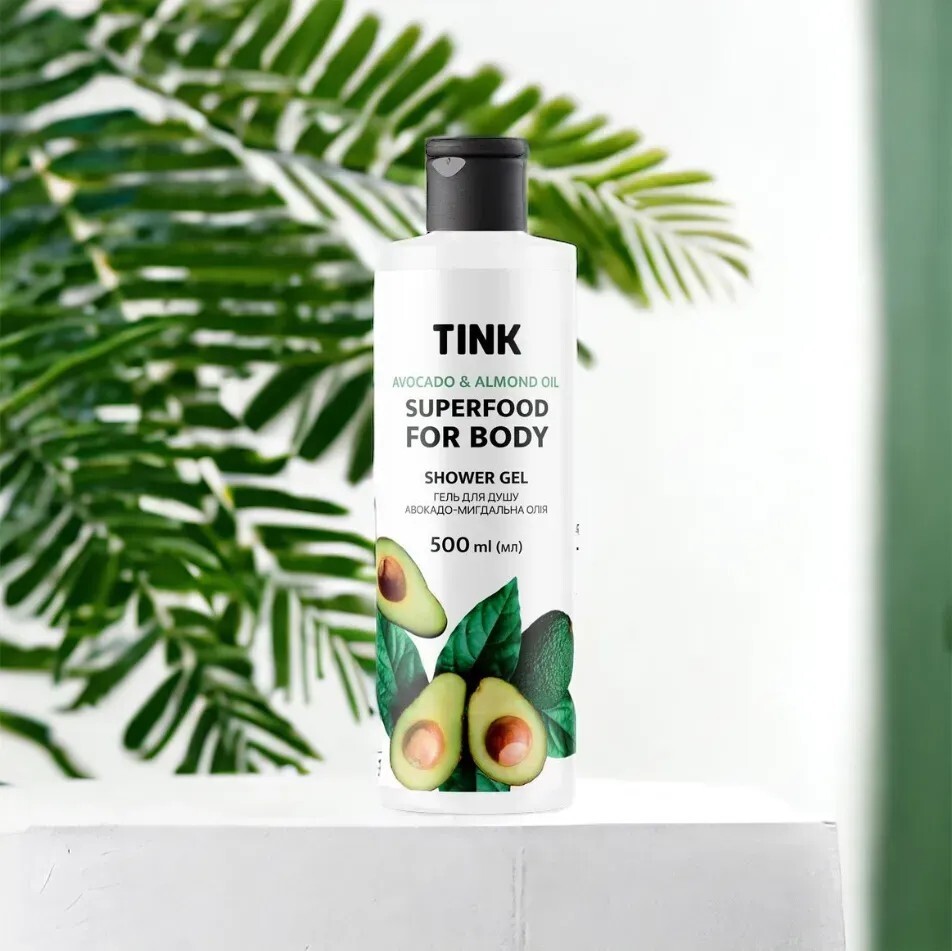 Гель для душа Tink Авокадо-Миндальное масло 500 мл фото 5