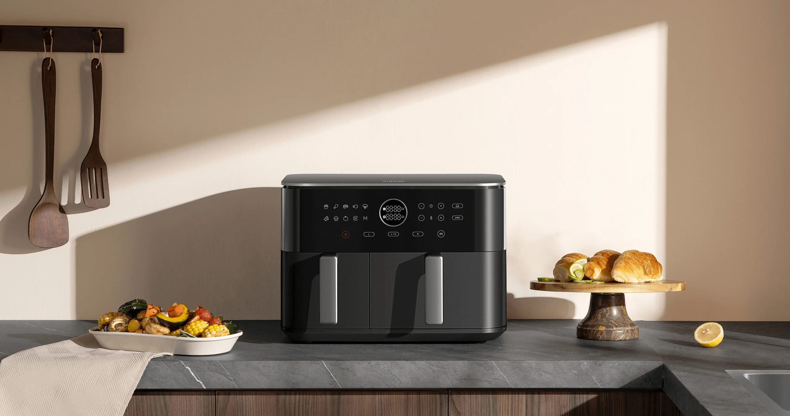 Мультипіч Xiaomi Dual Zone Air Fryer 10L EU (1160125)фото