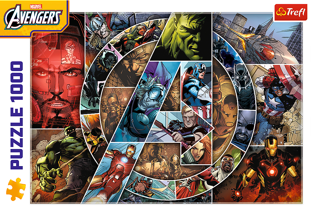 Пазлы Trefl Marvel Heroes Мстители 1000 элементов (5900511109344) фото 