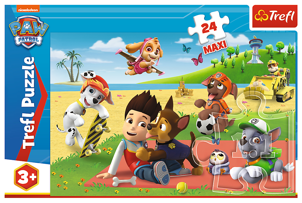 Пазлы Trefl Maxi Paw Patrol Веселье на одеяле 24 элемента (5900511143461) фото 