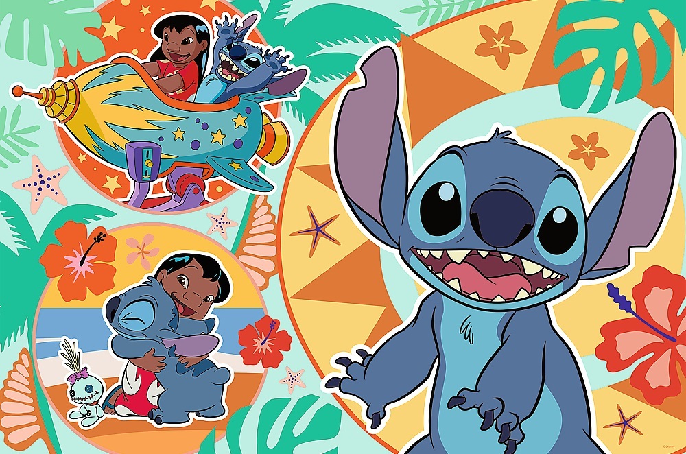 Пазлы Trefl Maxi Lilo&amp;Stitch Счастливый день 24 элемента (5900511143652) фото 