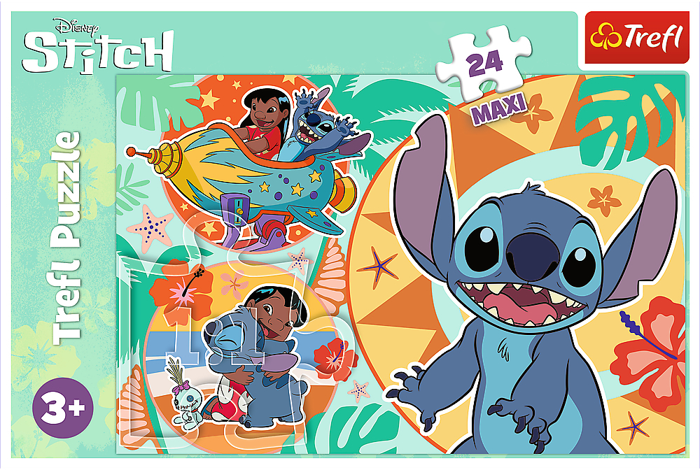 Пазлы Trefl Maxi Lilo&amp;Stitch Счастливый день 24 элемента (5900511143652) фото 