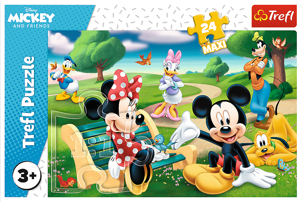 Пазлы Trefl Maxi Микки Маус среди друзей 24 элемента (5900511143447) фото 