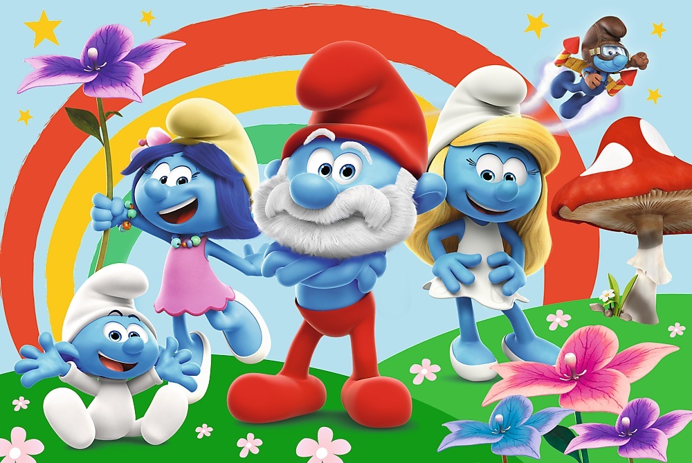 Пазлы Trefl Maxi The Smurfs День смурфа 24 элемента (5900511143744) фото 