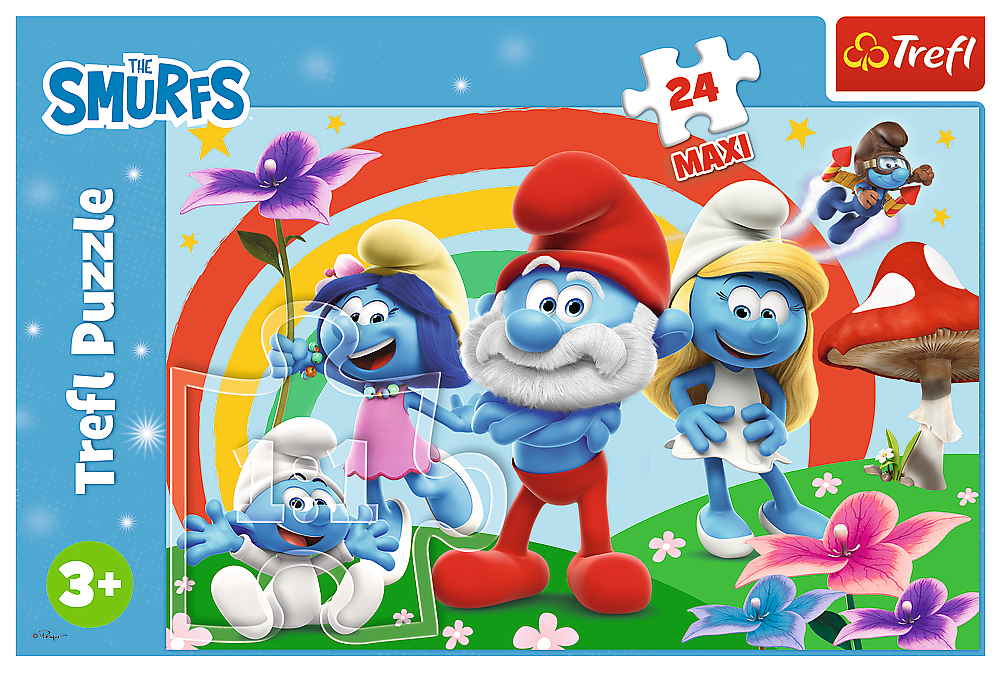 Пазлы Trefl Maxi The Smurfs День смурфа 24 элемента (5900511143744) фото 