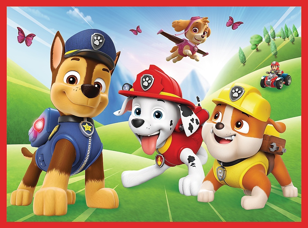Пазлы Trefl PAW Patrol Собачий упряжь в действии 2 in 1 + игра Memos (5900511933376) фото 