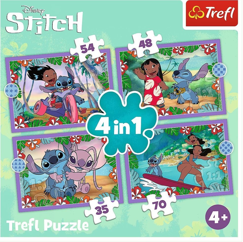 Пазлы Trefl Lilo&amp;Stitch Безумный день 207 элементов (5900511346336) фото 