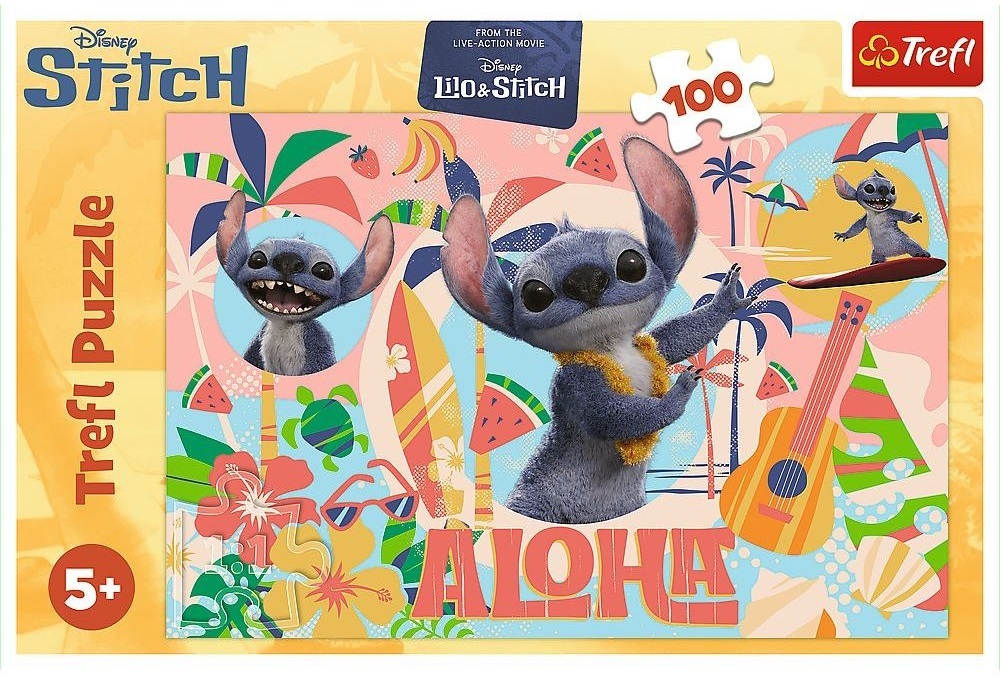 Пазлы Trefl Disney Stitch The Movie Стич и друзья 100 элементов (5900511164954) фото 