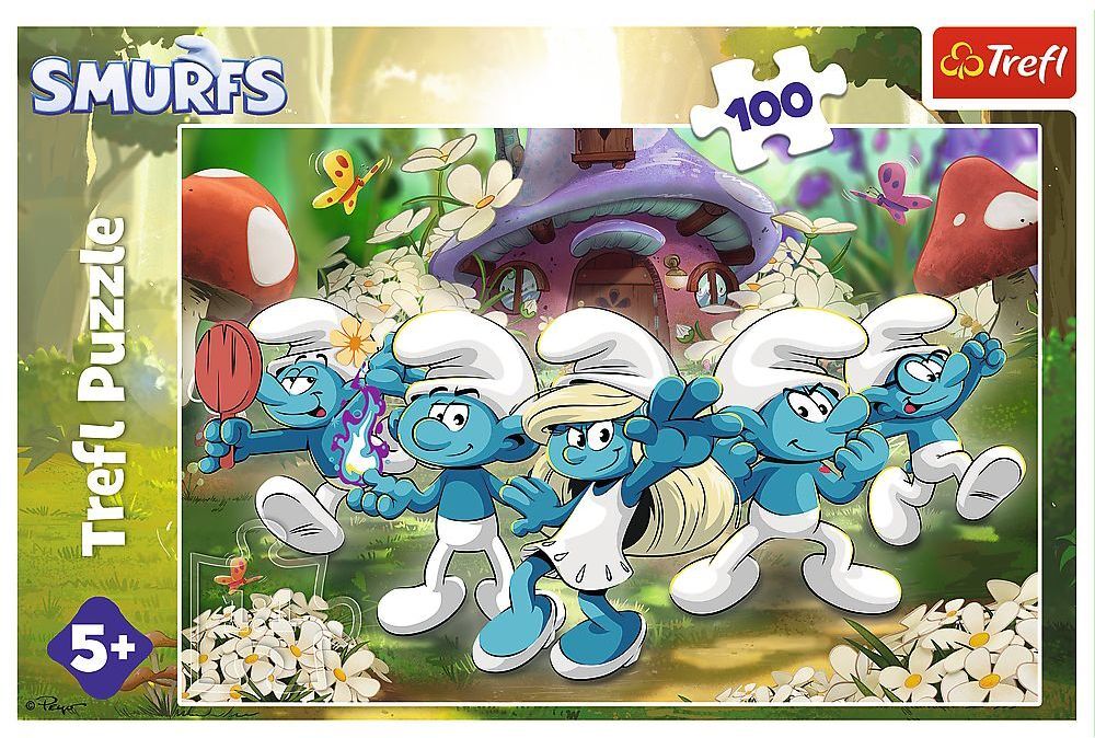 Пазлы Trefl The Smurfs Встреча со смурфами 100 элементов (5900511164879) фото 