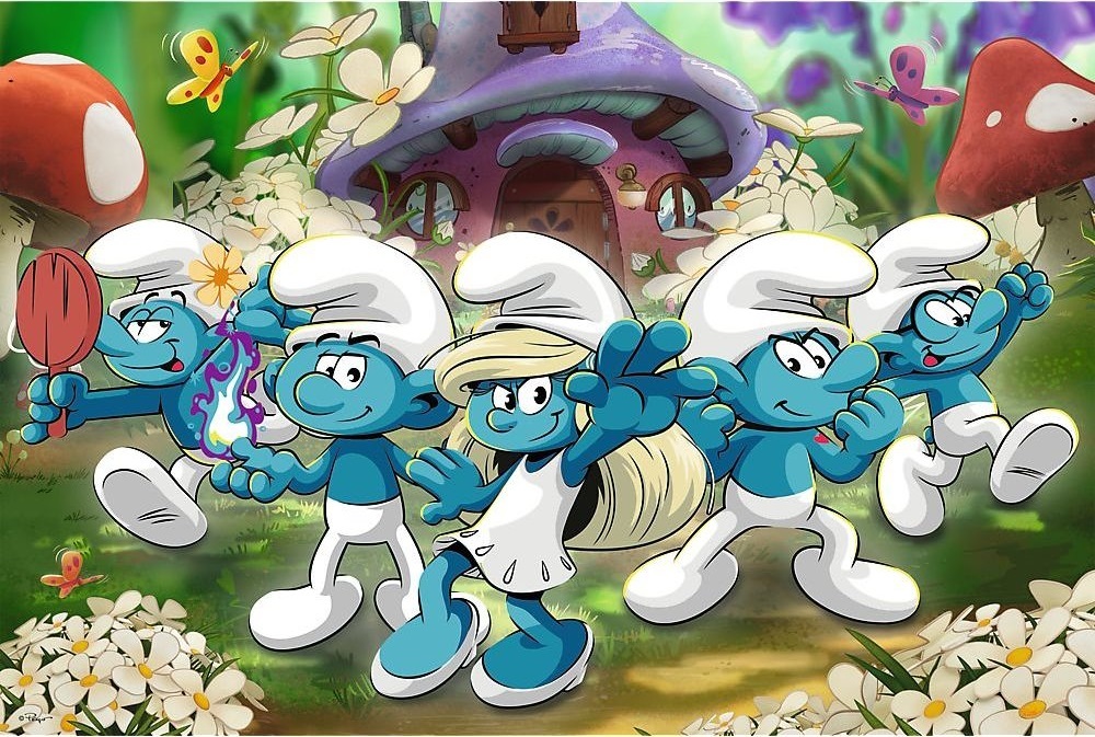 Пазлы Trefl The Smurfs Встреча со смурфами 100 элементов (5900511164879) фото 